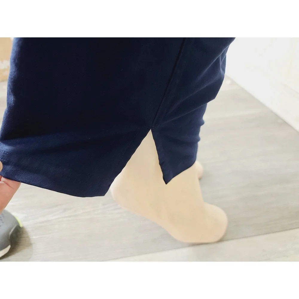Figs professional Medical Drawstring Waist Scrub Pants‎ Women Size L Navy Blue